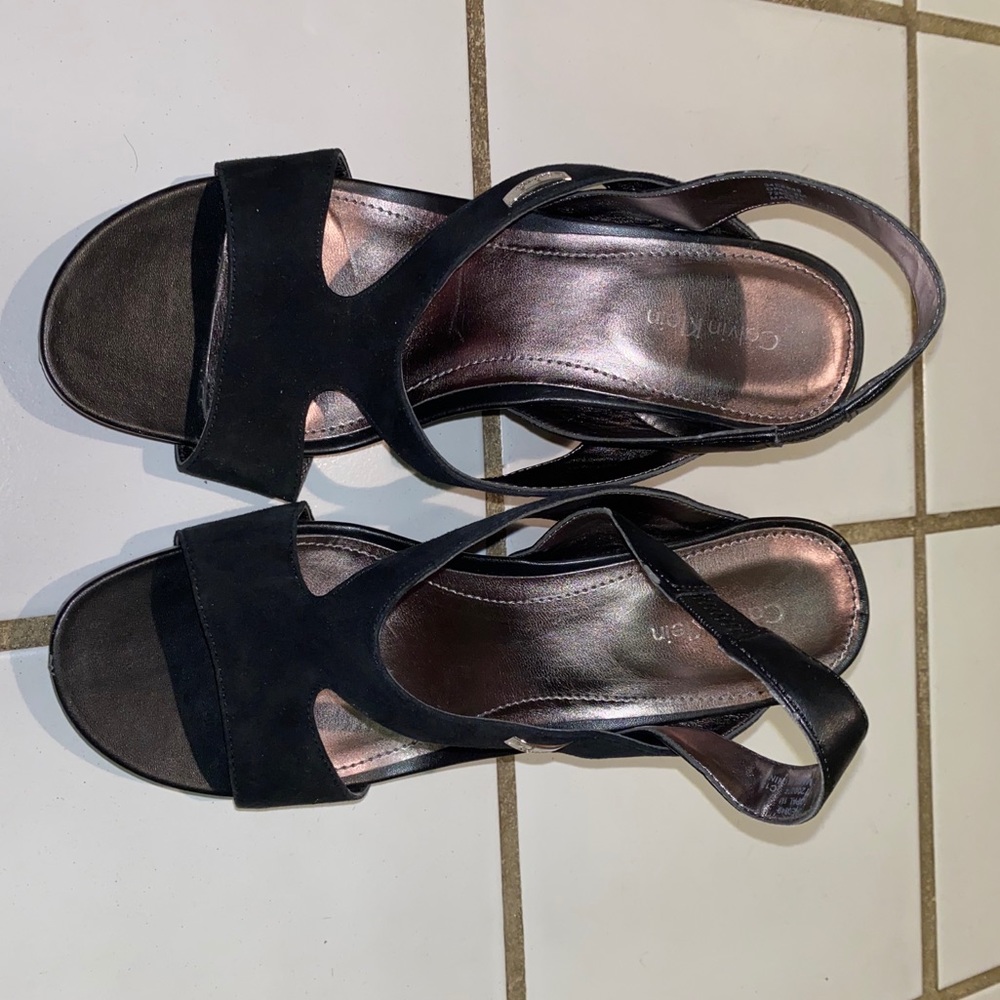 Calvin Klein suede sandals